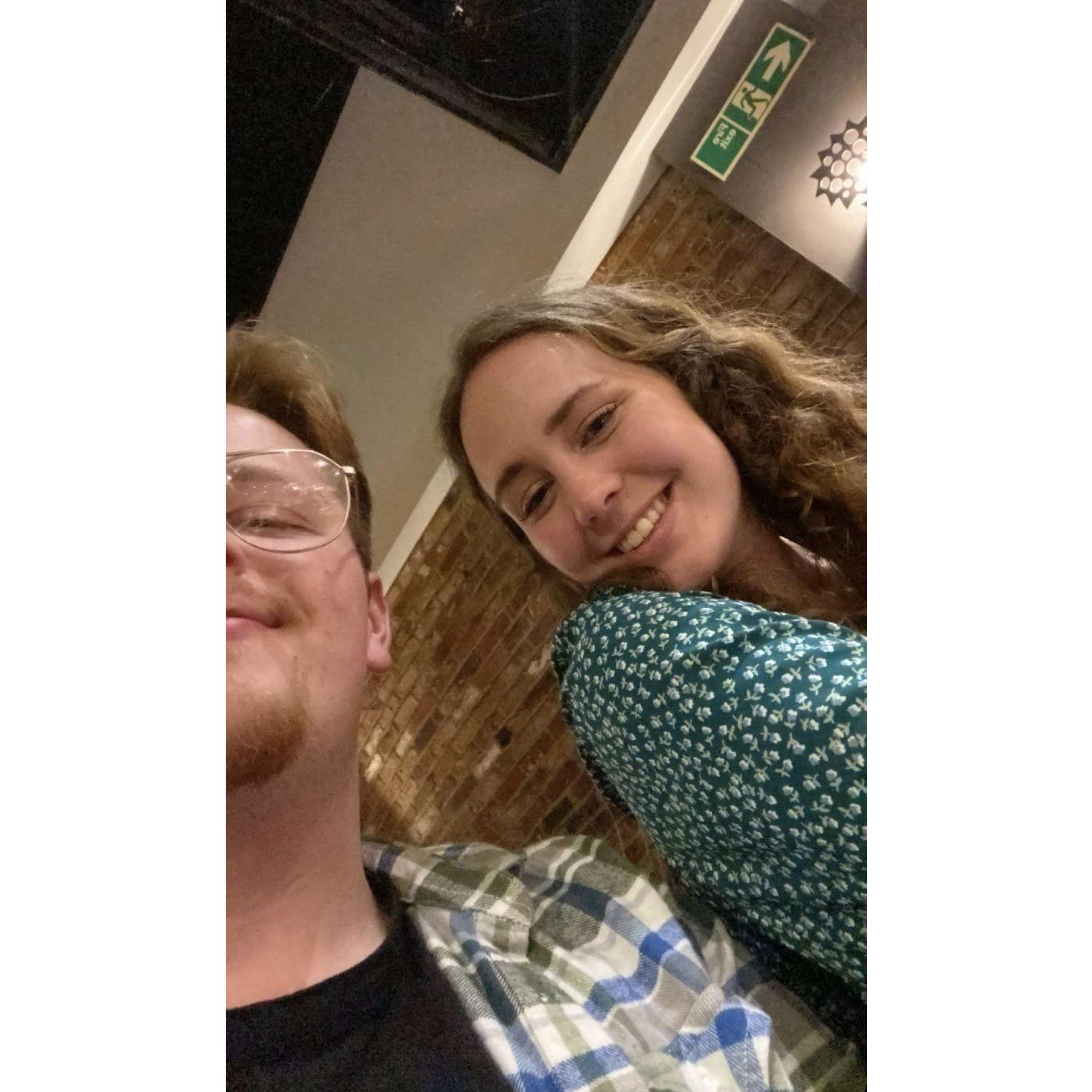 Our first date at a hibachi restaurant in London (not as good as Wasabi...)