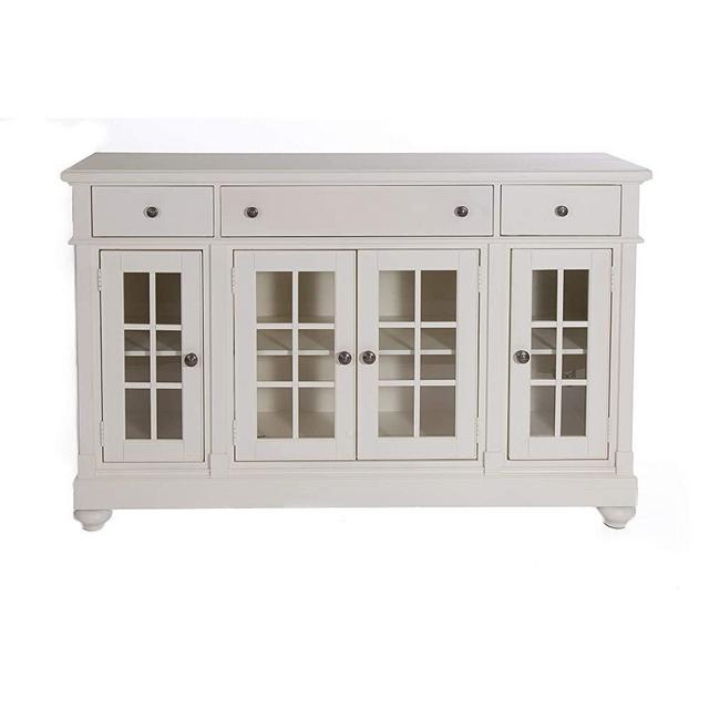 Liberty Furniture Industries Harbor View II Dining Buffet, W66 x D19 x H42, Linen Finish