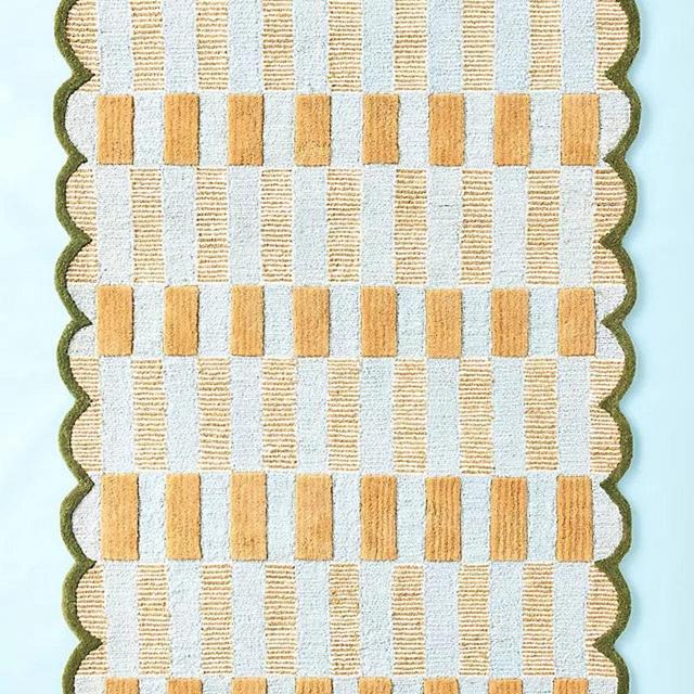 Matilda Goad Plaid Handmade Tufted 5x8 New Zealand Wool Rug Living Room Rug/ Bed Room Rug/All Rug