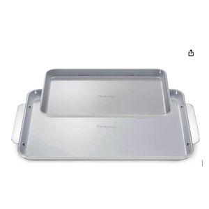 Caraway Non-Stick Ceramic Baking Sheet Duo, 18 x 13" Large & 15 x 10" Medium - Gray