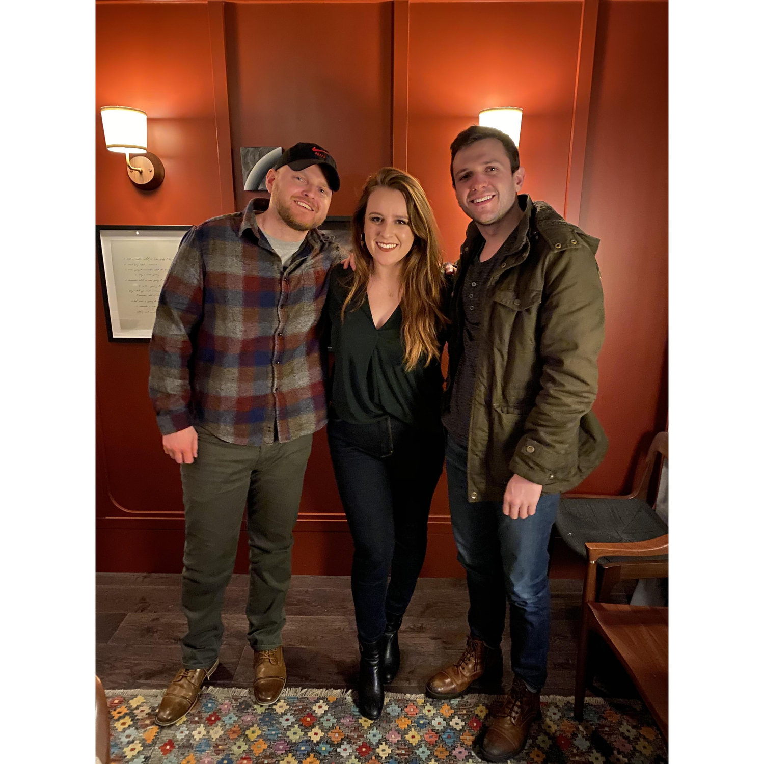 Celebrating Sarah's birthday with her two favorite guys!