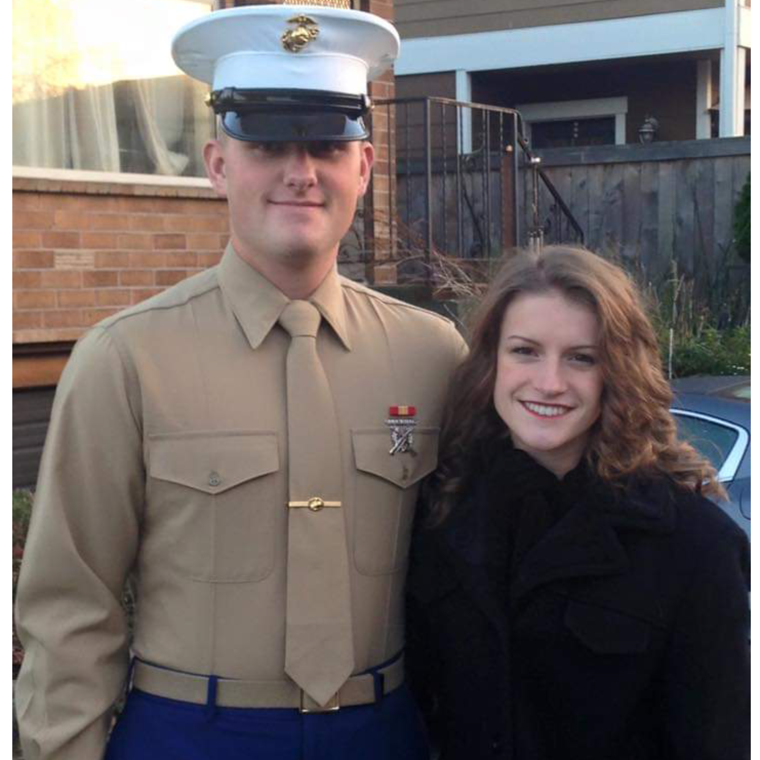 After we graduated high school, James went to boot camp and three months later returned home as my marine. We got to spend thanksgiving and christmas together but soon he would be leaving for Japan