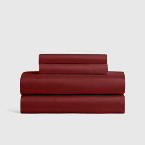 Organic Bamboo Viscose Sheet Set in Burgundy - Queen