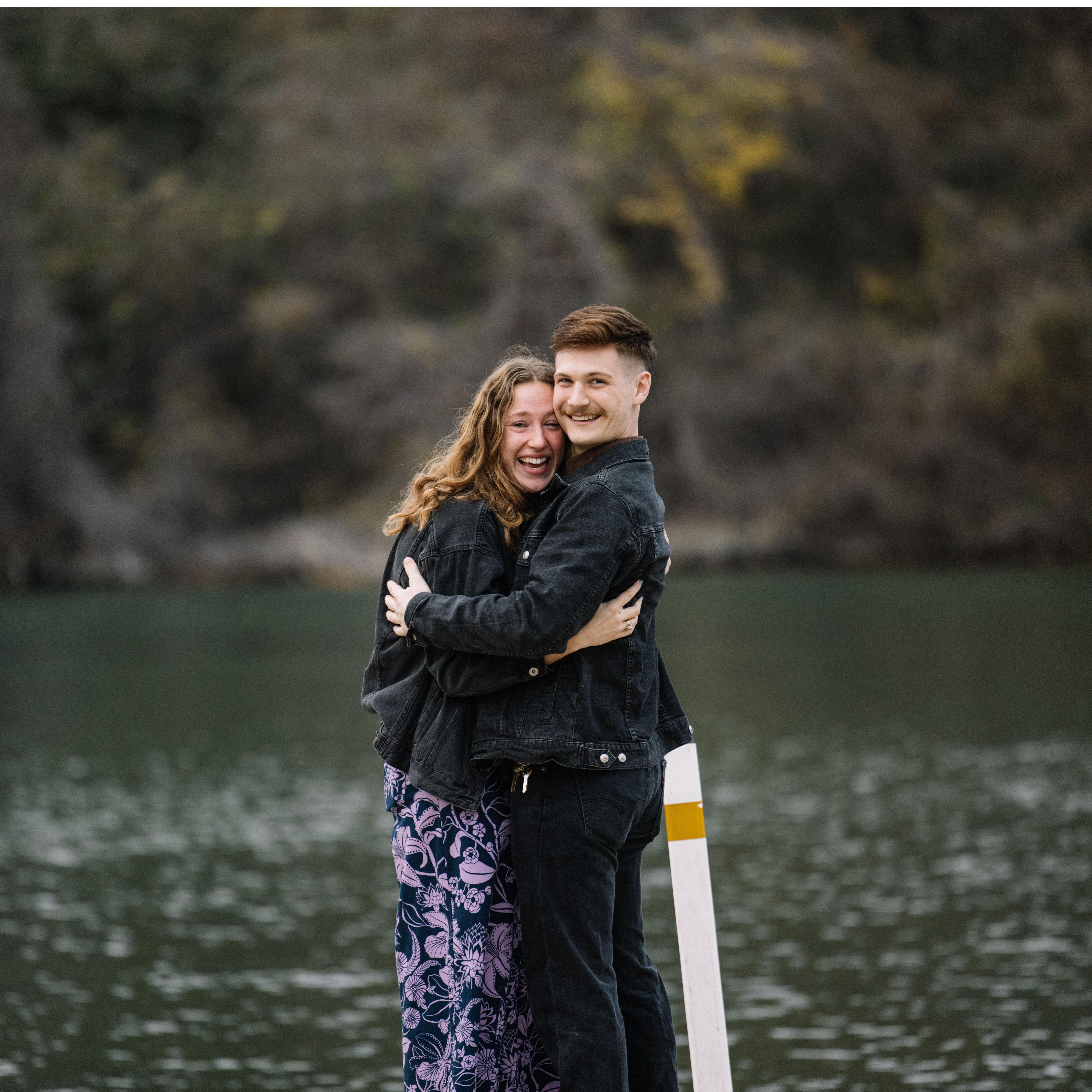 Ben had asked them to say our table wasn't ready yet, so we could have an excuse to watch the sunset & pop the question!