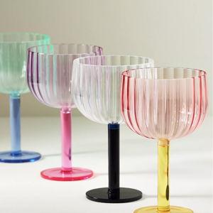Raquel Scallop Acrylic Wine Glasses, Set of 4