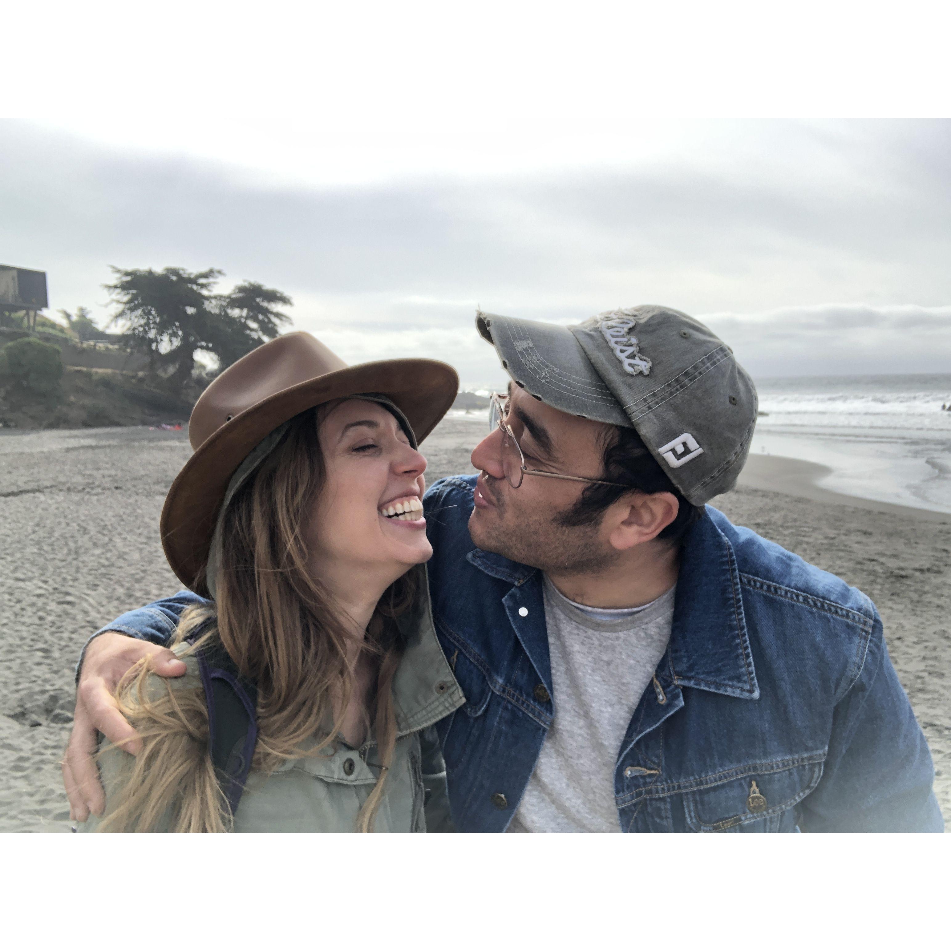 On the beach in Llico, Chile, October 2021