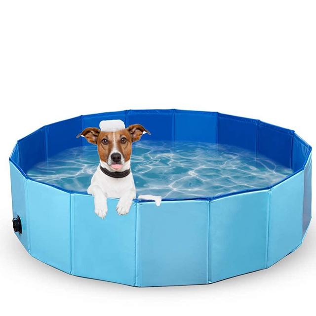 Dono Foldable Pet Bath Tub for Small to Large Sized Dogs Outdoor PVC Swimming Bathing Tub Kiddie Pool for Dogs and Cats and Kids