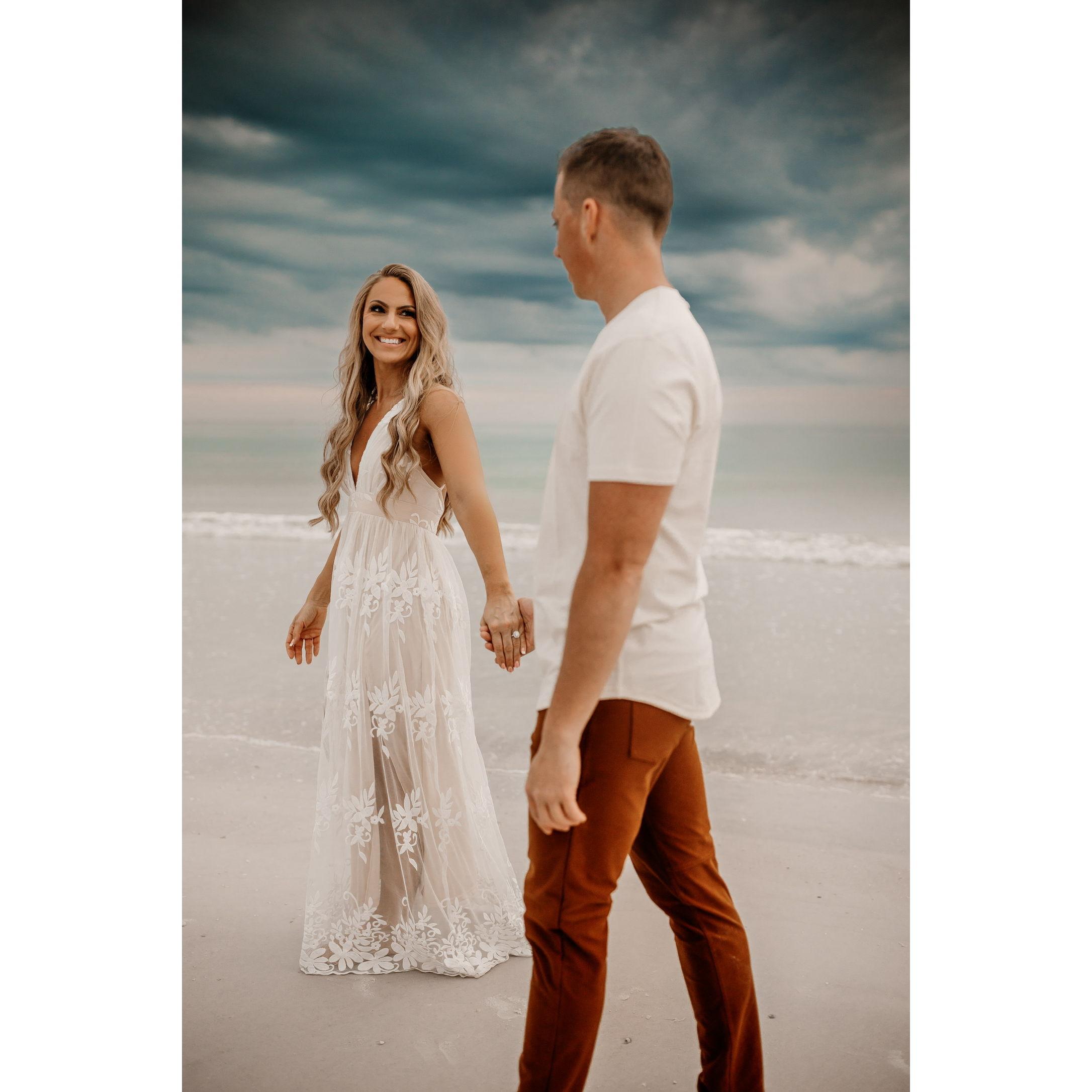 Siesta Key, FL Engagement Pictures: February 2024