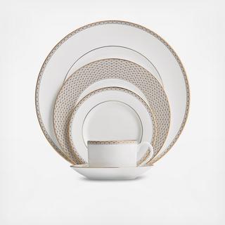 Lismore Diamond Gold 5-Piece Place Setting, Service for 1