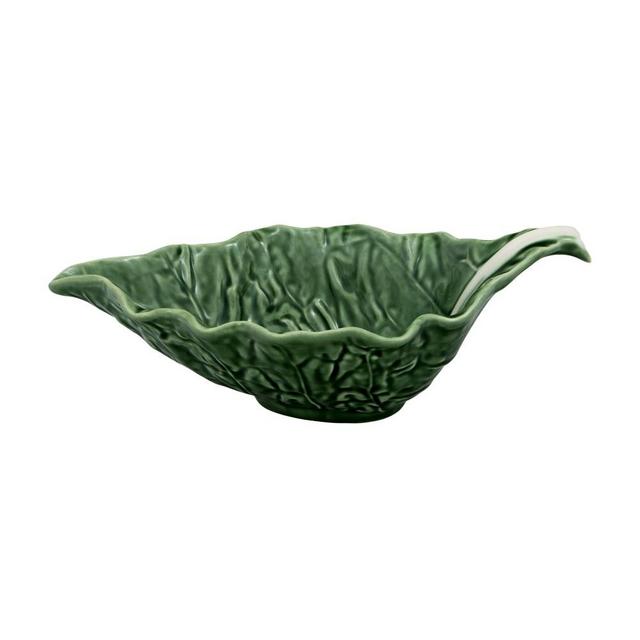 Bordallo Pinheiro Cabbage Sauceboat, Green