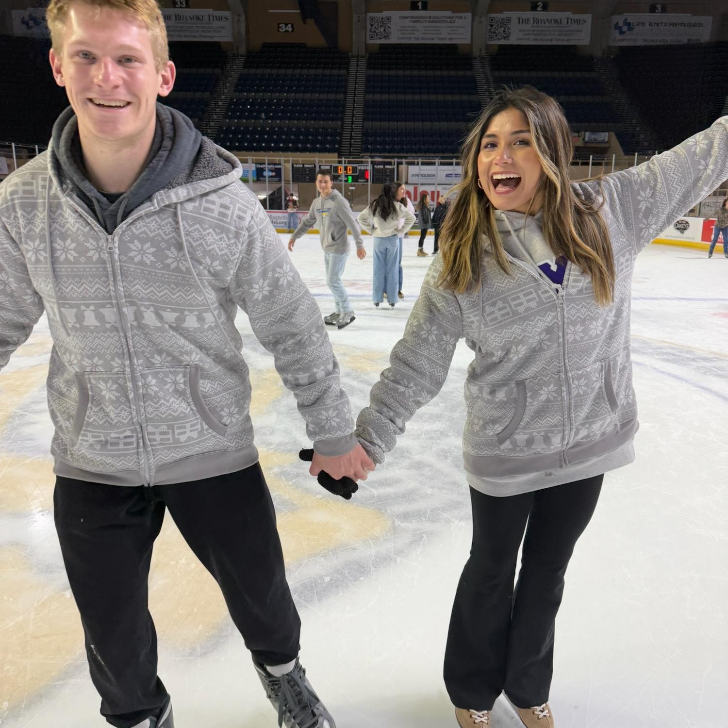 One year in + still skating together 😊