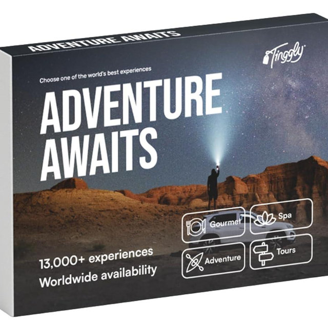 Tinggly - Adventure Awaits - Worldwide Experience Gift Box - Choose From 10,000+ Experiences