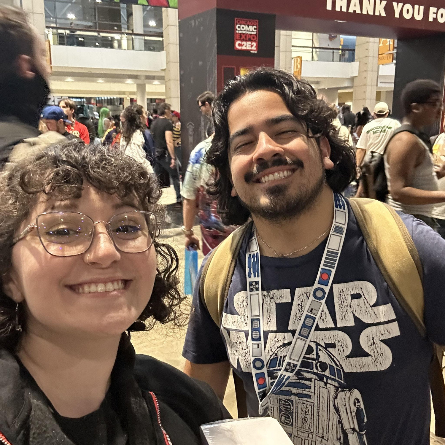The first time we went to C2E2 together (plus our boy Justin)