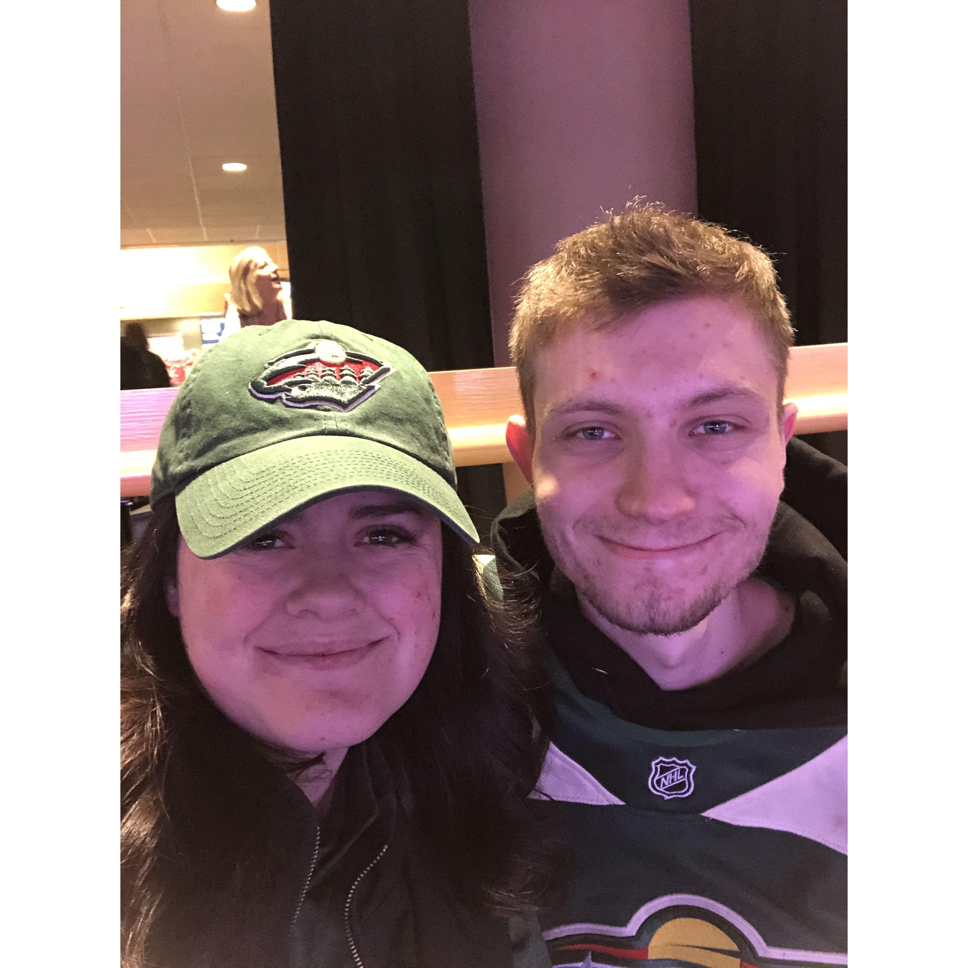 We've lost track of all the Wild games over the years, but it continues to be one of our favorite date nights!