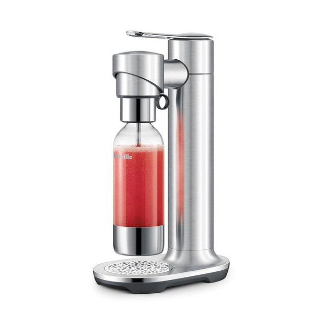Breville the InFizz™ Fusion Sparkling Beverage Carbonator, BCA800BSS, Brushed Stainless Steel