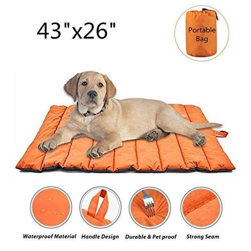 Cheerhunting Outdoor Dog Bed 43”x26”, Waterproof, Washable,Large Size, Durable,Water Resistant, Portable and Camping Travel Pet Mat