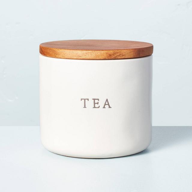 84oz Stoneware Hand Lettered Cookie Canister - Threshold™