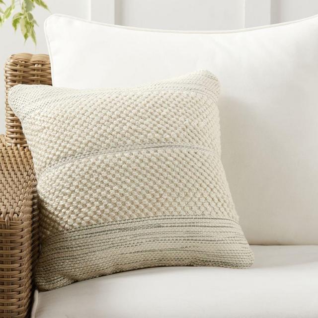 Willia Indoor/Outdoor Textured Pillow