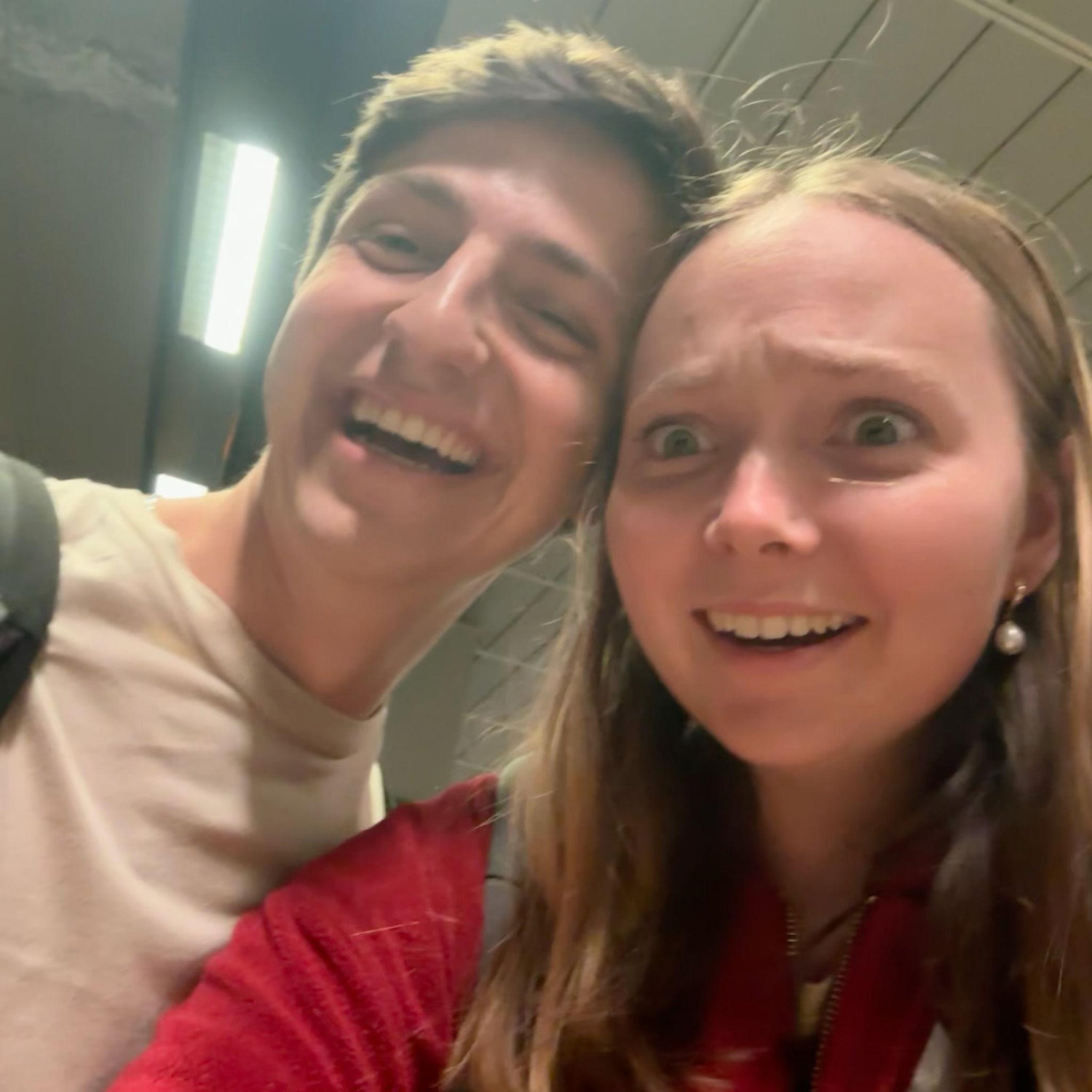 Shocked that we made a train in Milan, Italy