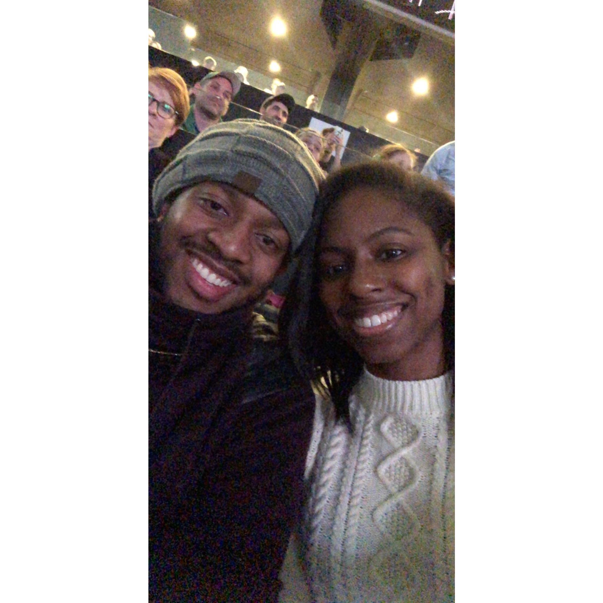 Tuesday date night (Celtics game 2020 before the world shut down)