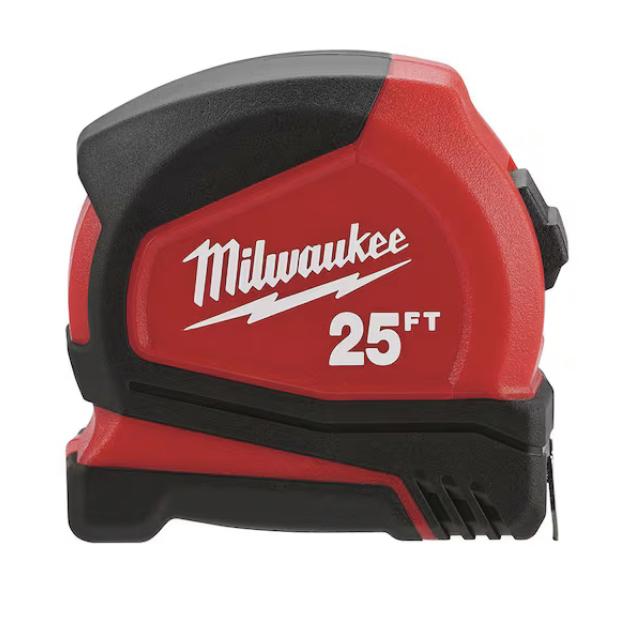 Compact 25 ft. SAE Tape Measure with Fractional Scale and 9 ft. Standout