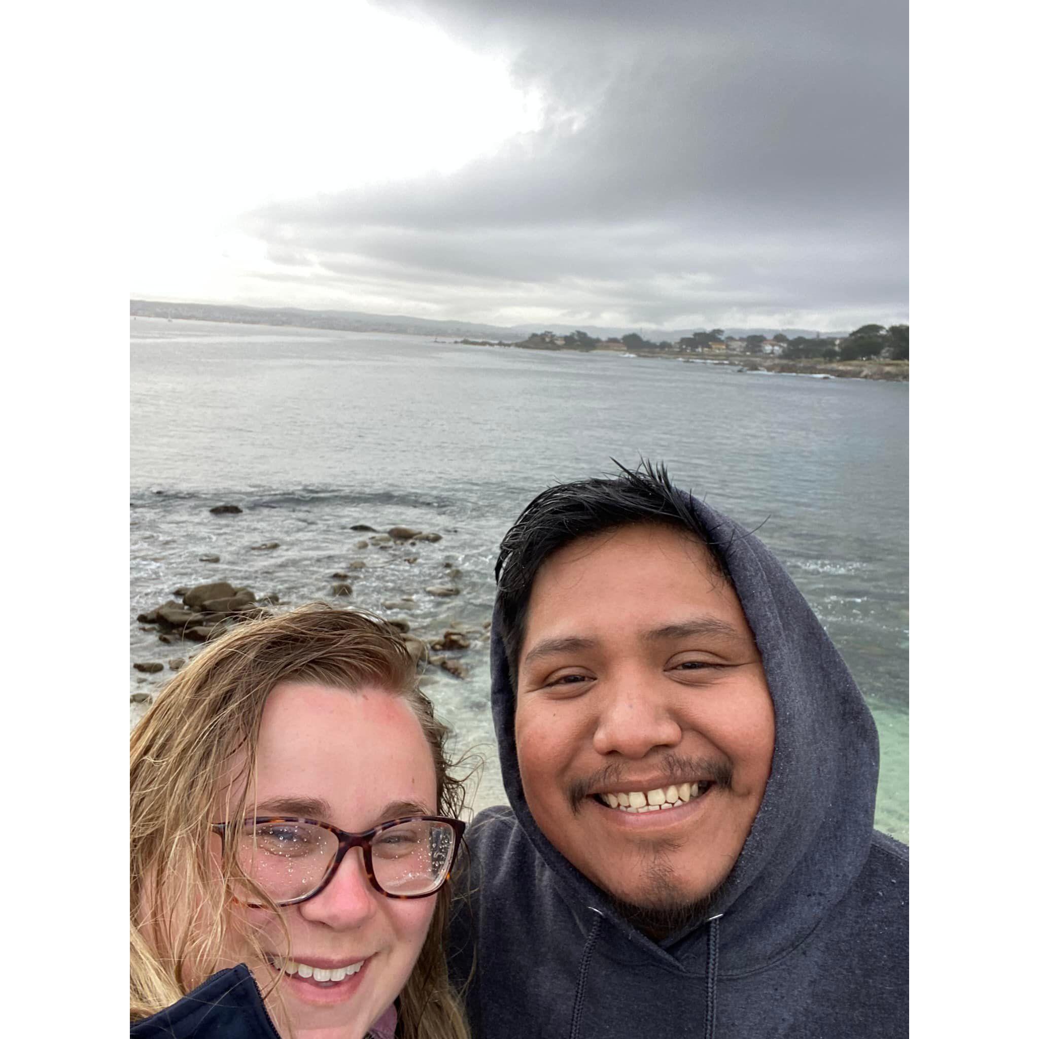 A rainy walk in Pacific Grove