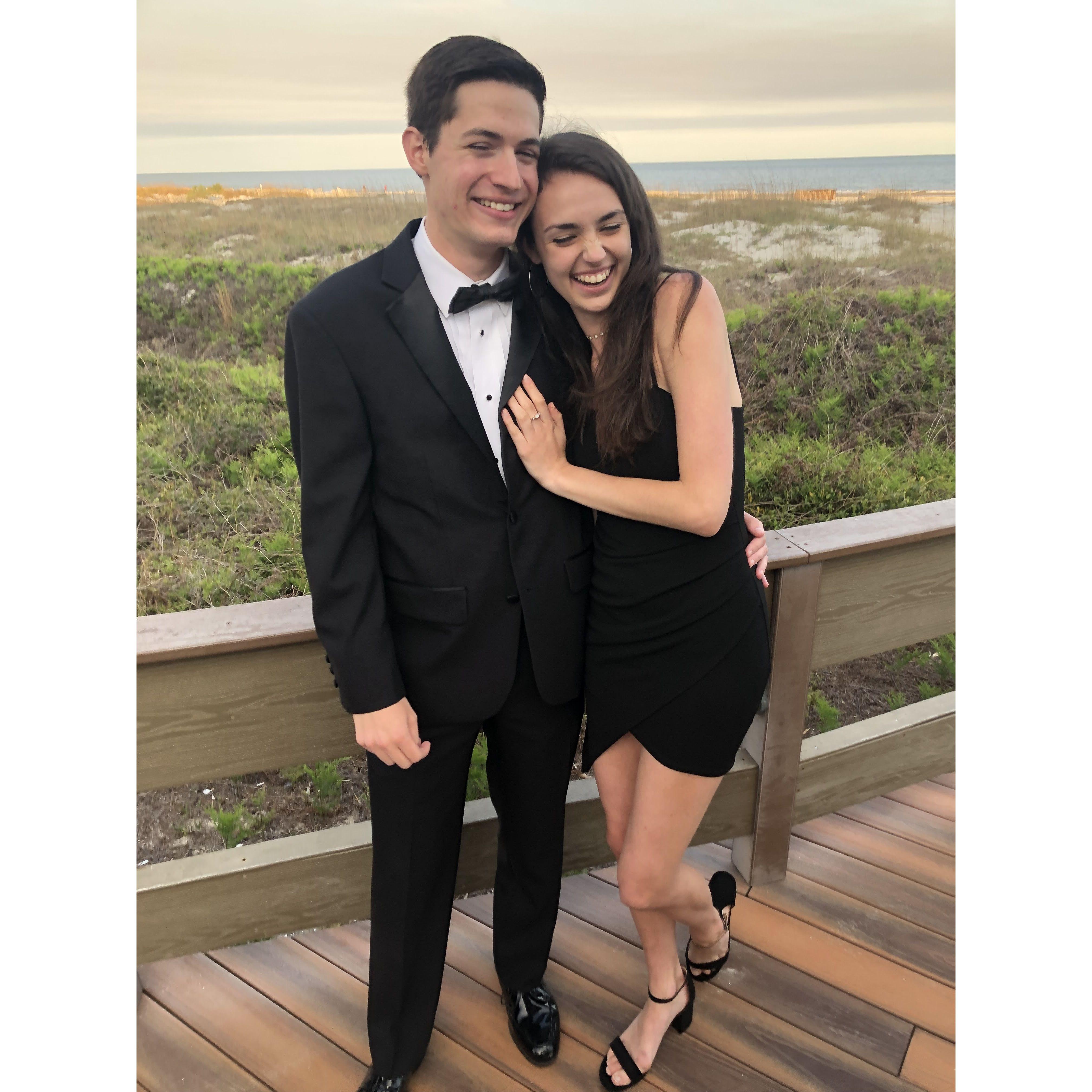 Adam's fraternity formal senior year featuring Adam making Ashley laugh again