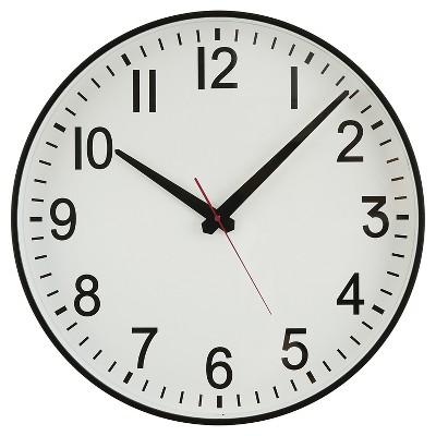 TARGET :  20" Wall Clock Black - Threshold™