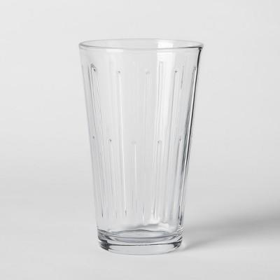 16oz 6pk Tall Pressed Glass Tumblers - Threshold™