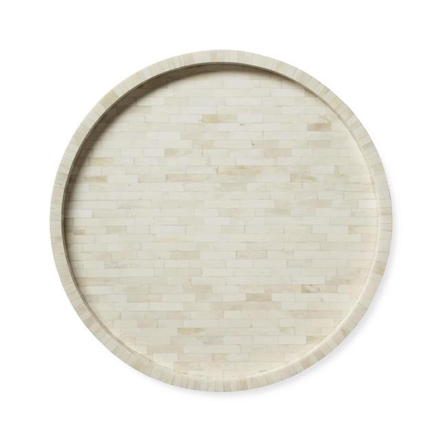 Serena and Lily Leila Bone Round Inlay Tray