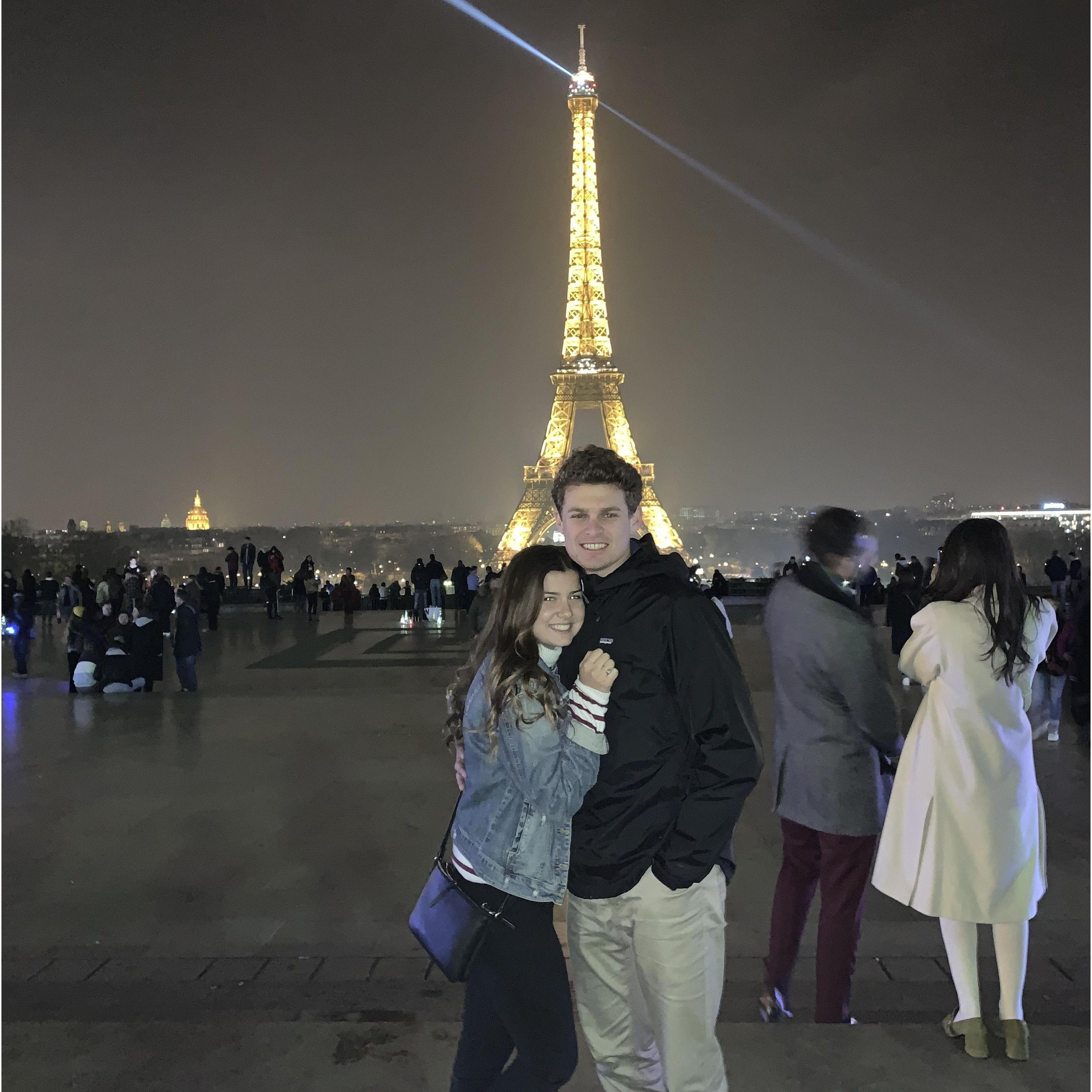 Our first (& most unexpected) international trip! Jack visited Lauren while studying abroad in Europe. They fell in love at the Eiffel Tower! On this trip they also visited Spain, Ireland, and England