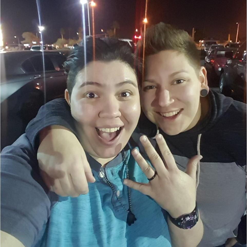The night we got engaged!