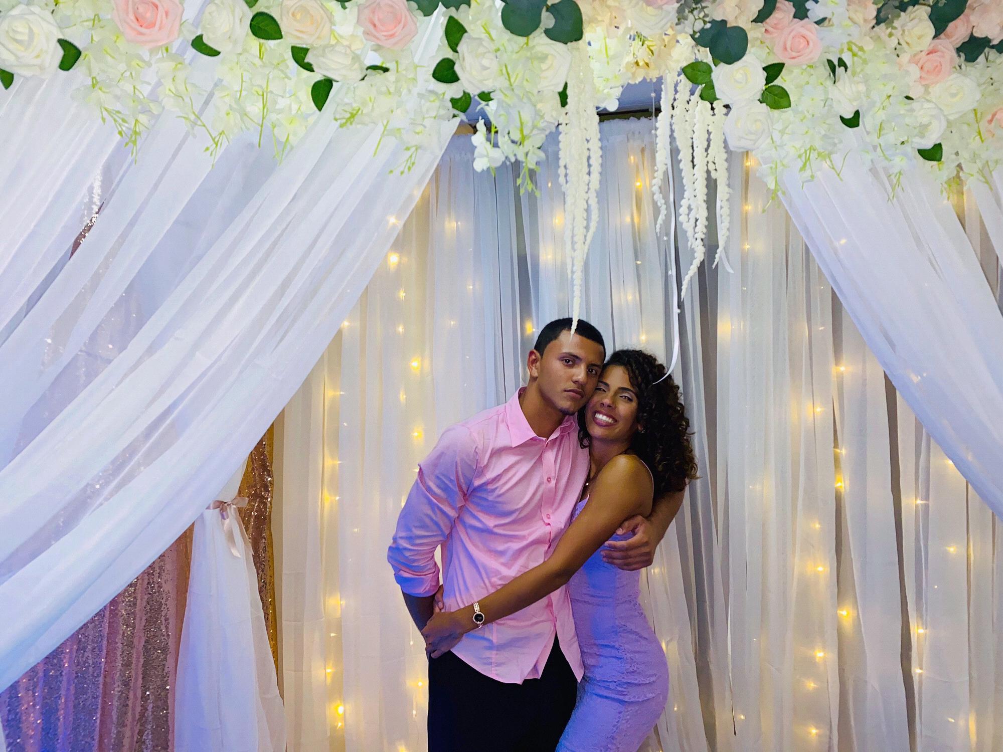 At Steven and Janelle's wedding.