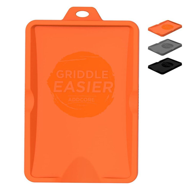 Silicone Spatula Mat for Ladle, Serving Spoon Drip Pad & Grill Utensil Holder for Kitchen, Stovetop, Cooking & Countertop, Heat-Resistant, BPA-Free, Kitchen Utensil Holder(Orange)