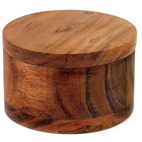 Acacia Wood Salt or Spice Box