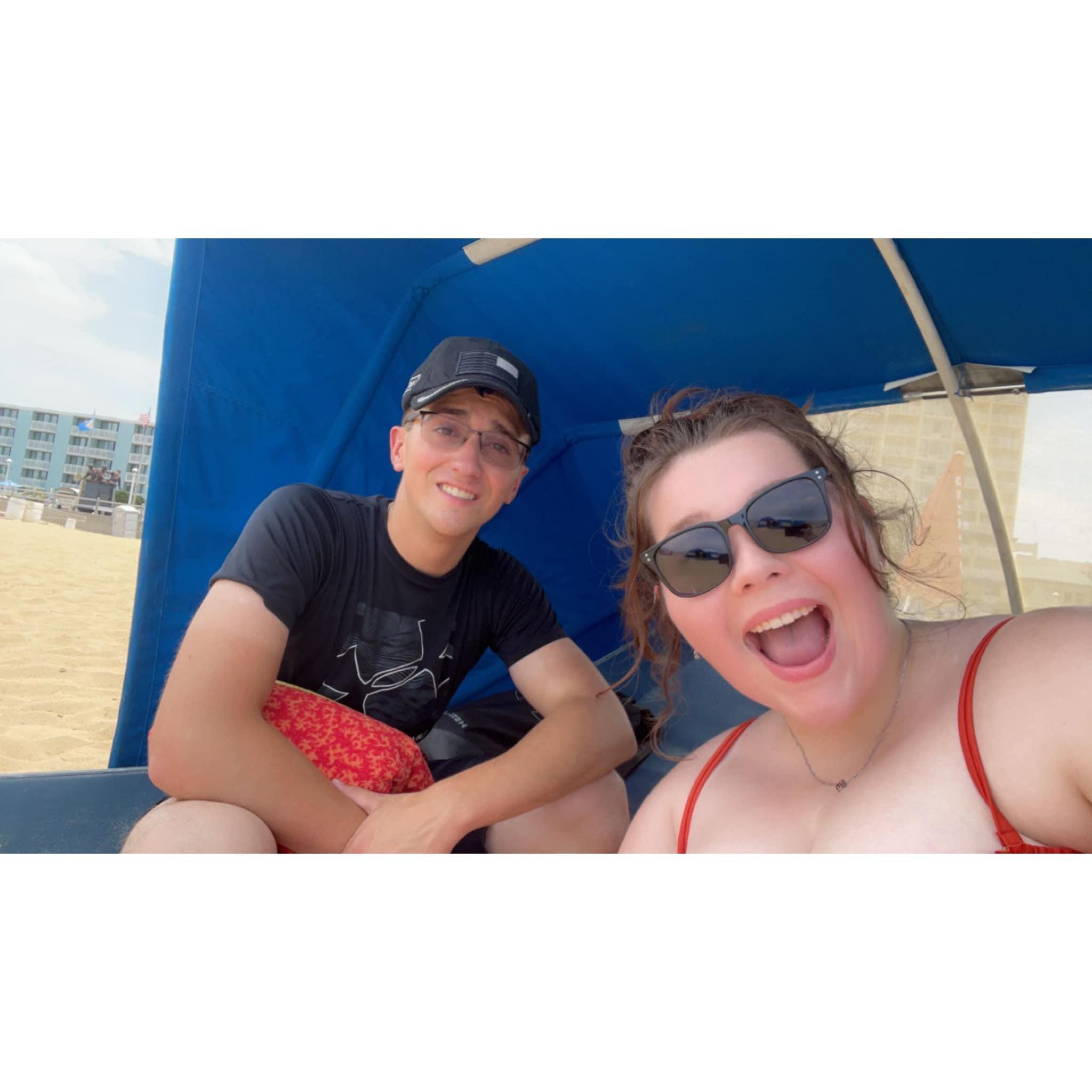 July 2023. Audrey visits Jayden in VA, and we go to Virginia Beach!