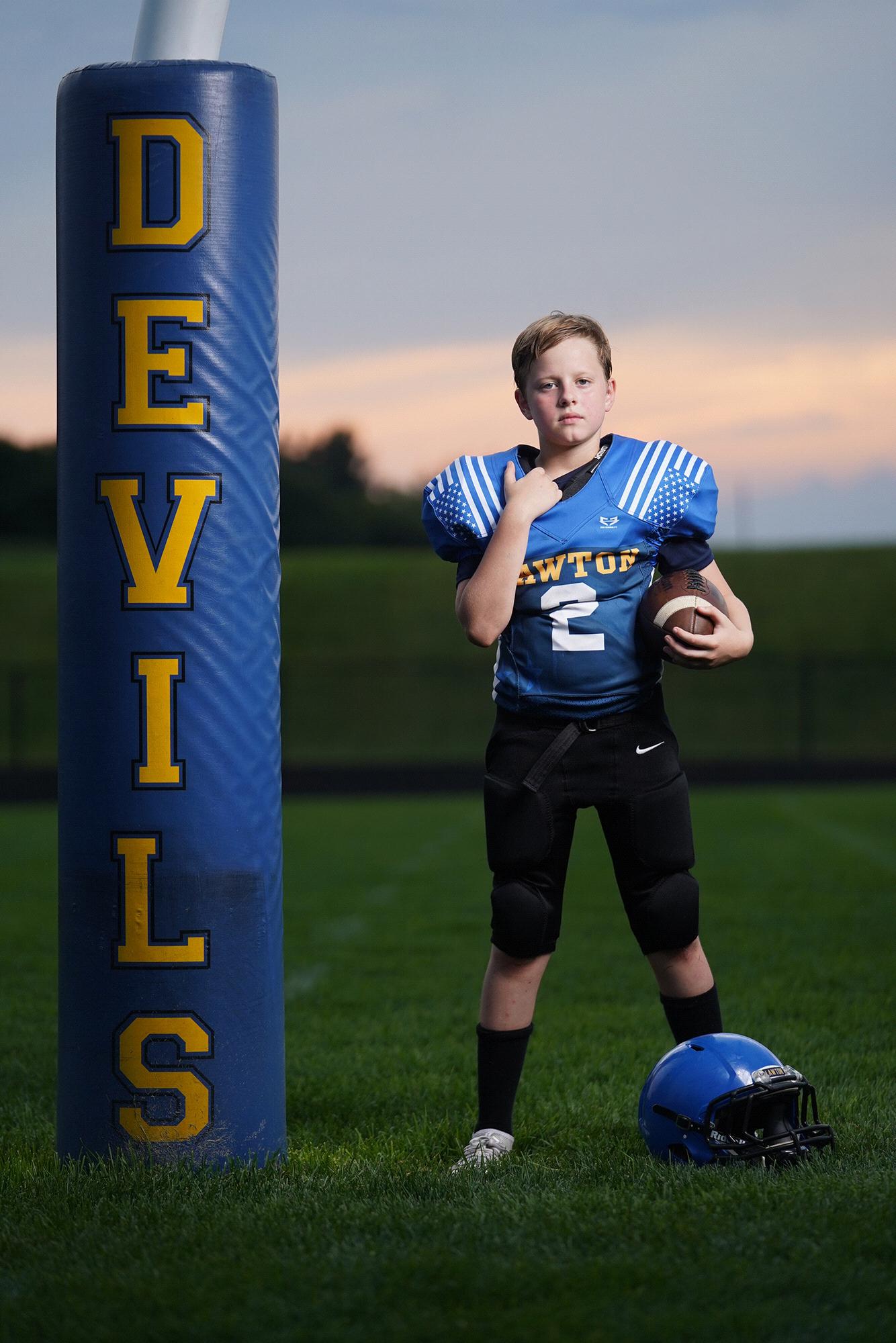 Tyler in his Devils gear!  Let's GO!