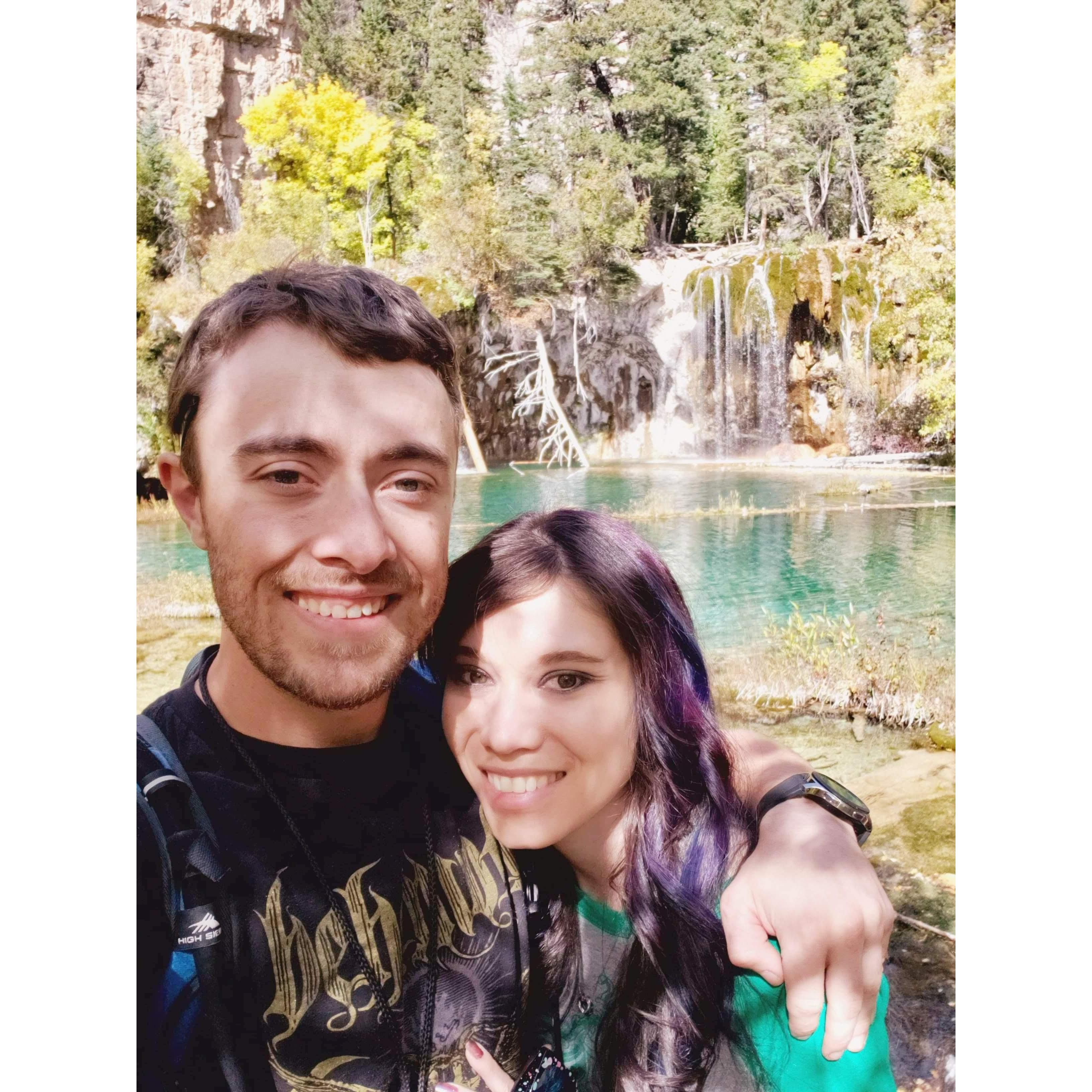 Hiking at Hanging Lake