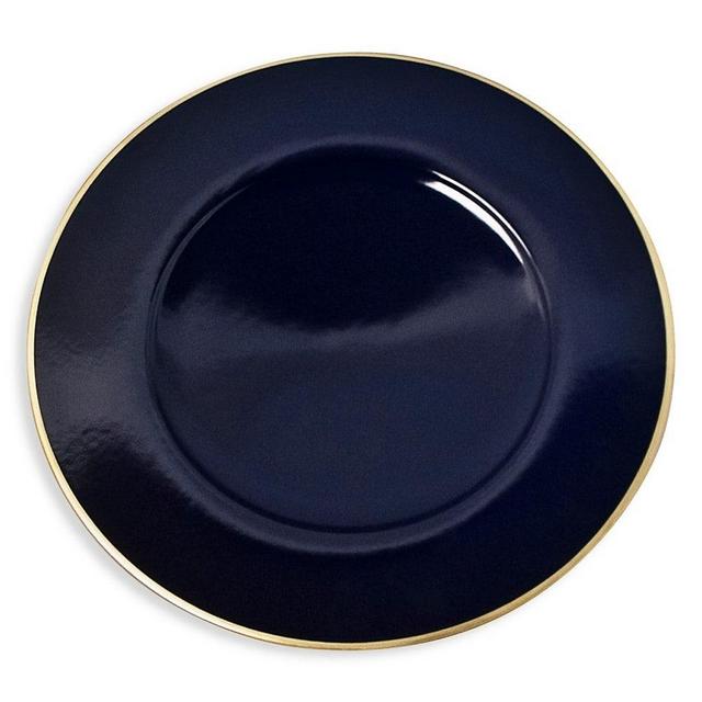 Anna Weatherley Colored Porcelain Charger in Cobalt