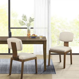 Lemmy Armless Upholstered Dining Chair, Set of 2
