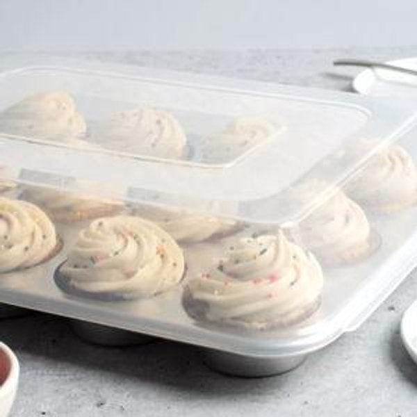 Nordic Ware Naturals® 12 Cavity Muffin Pan with High-Domed Lid
