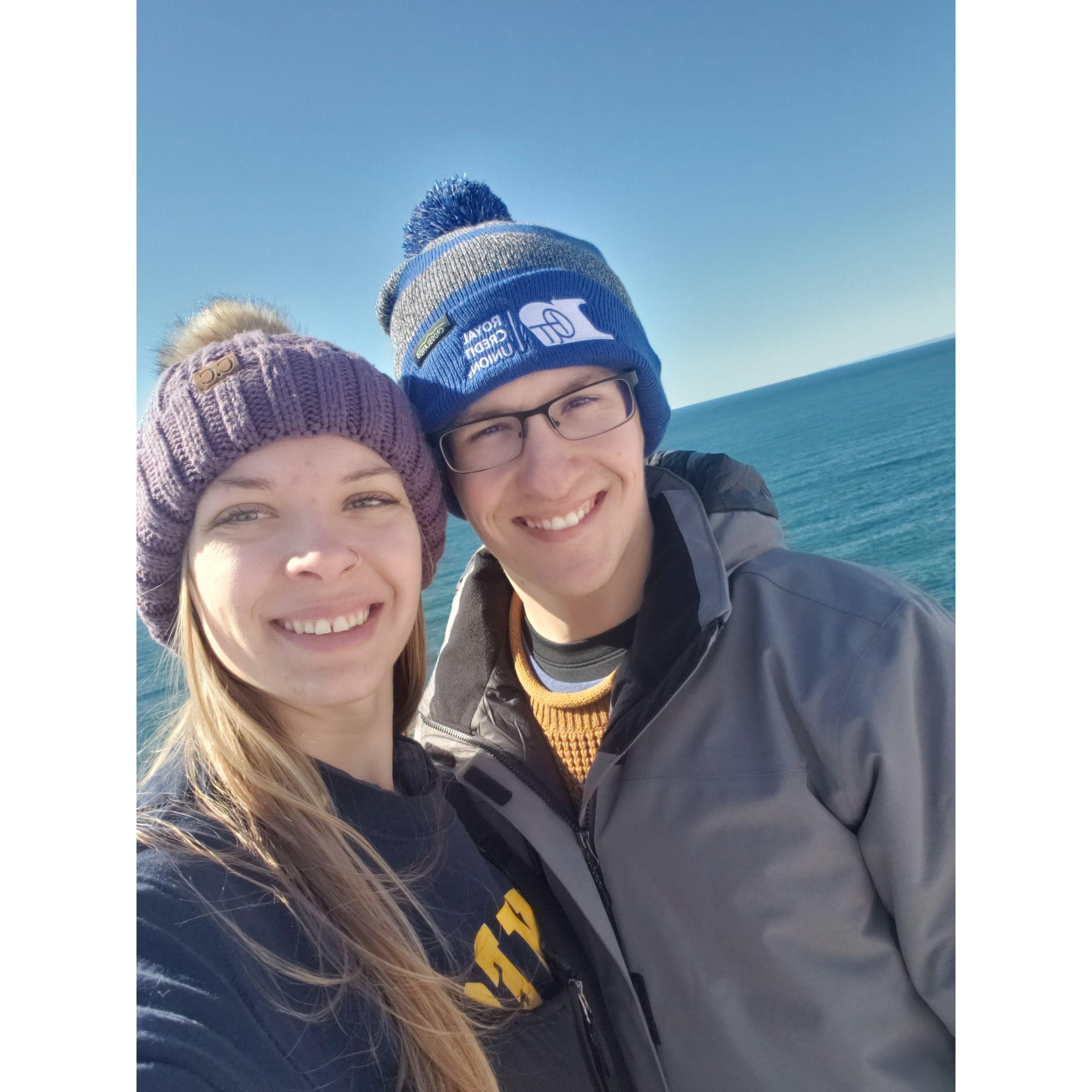 Kyler took me on my first international trip to Canada for spring break 2023. We climbed up a mountain in a fresh 8 inches of snow to get this picture.