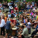 Drum Circle at Pritchard Park