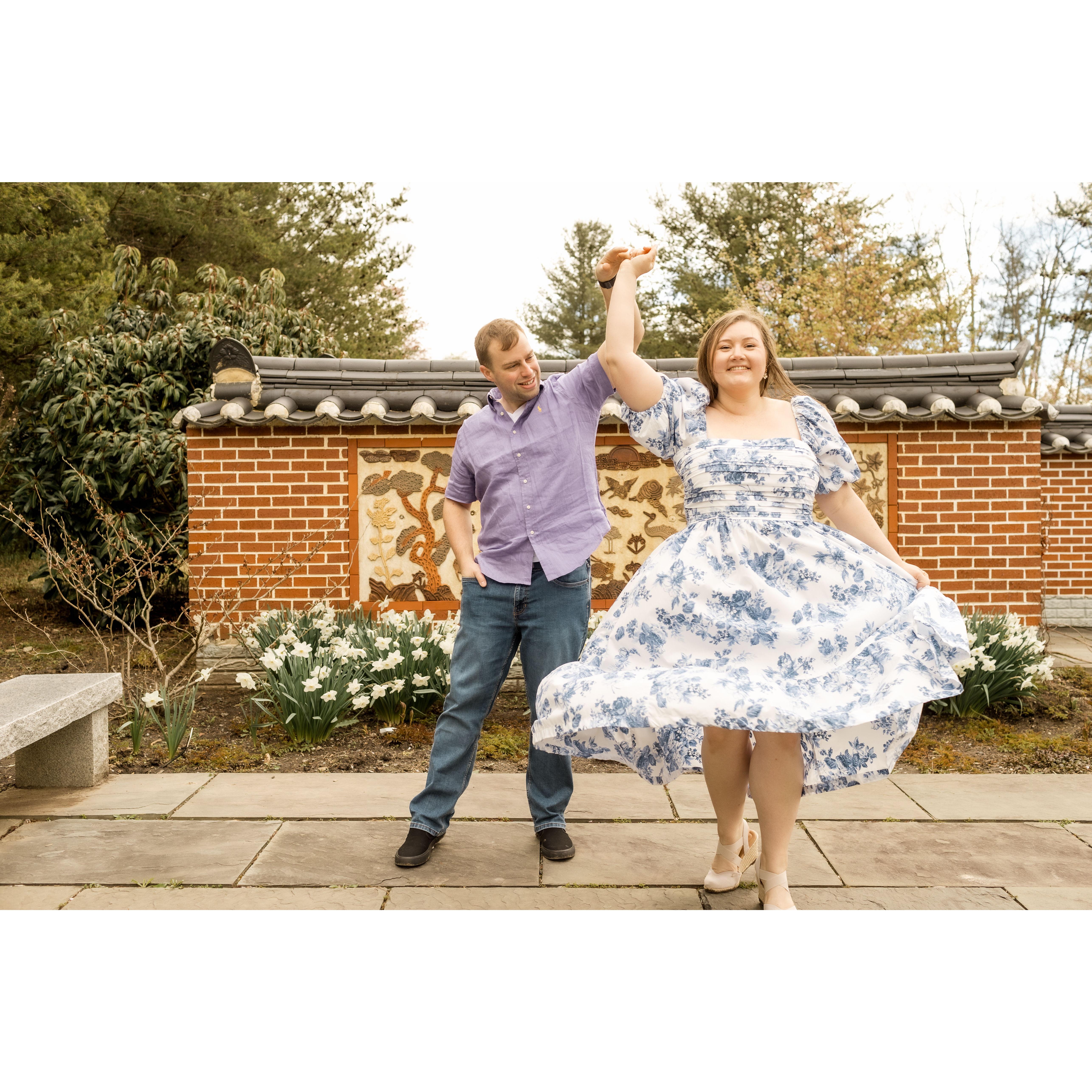 April 2024 - Sarah: The day after the civil ceremony, Rob and I had our engagement shoot