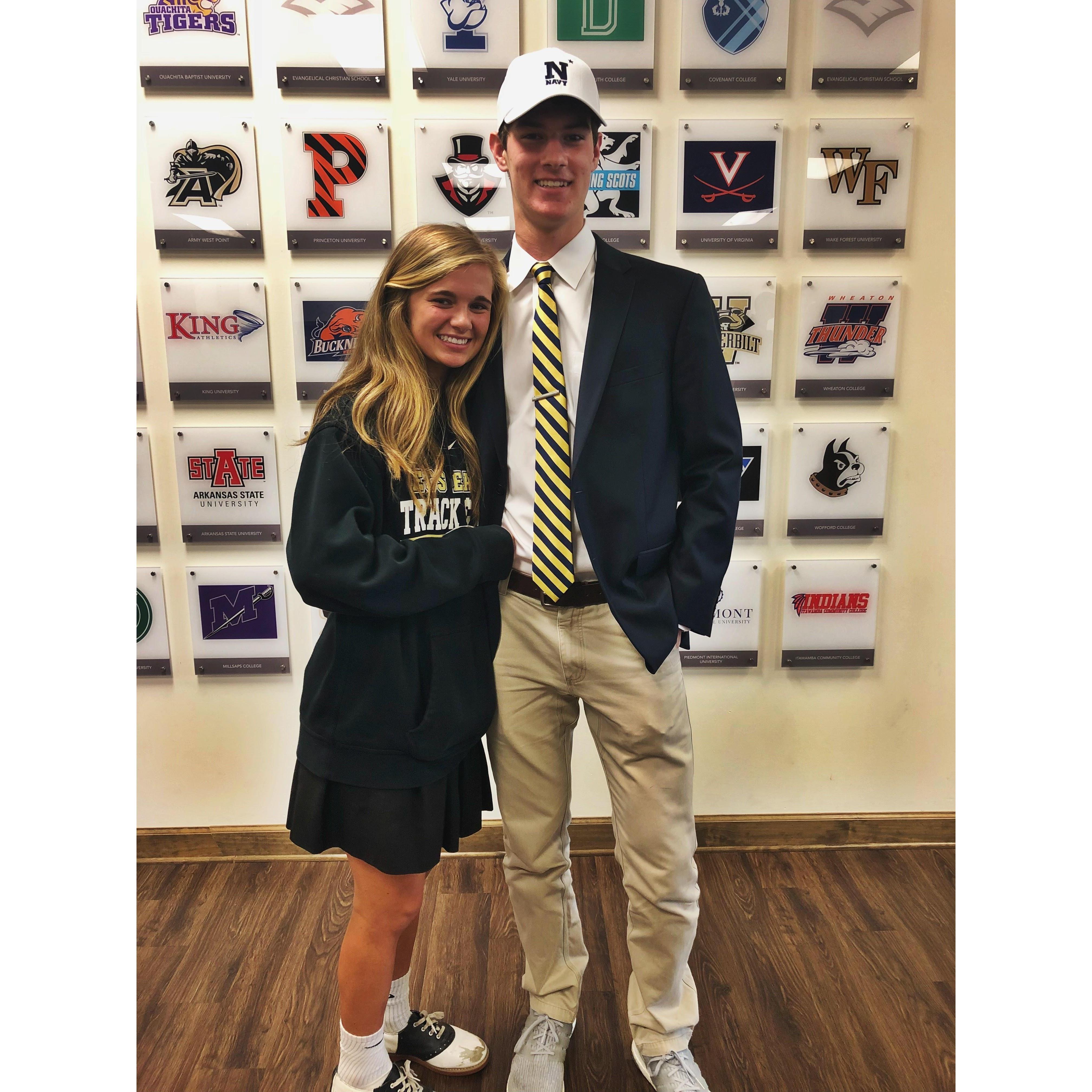 The day Colin signed for Navy