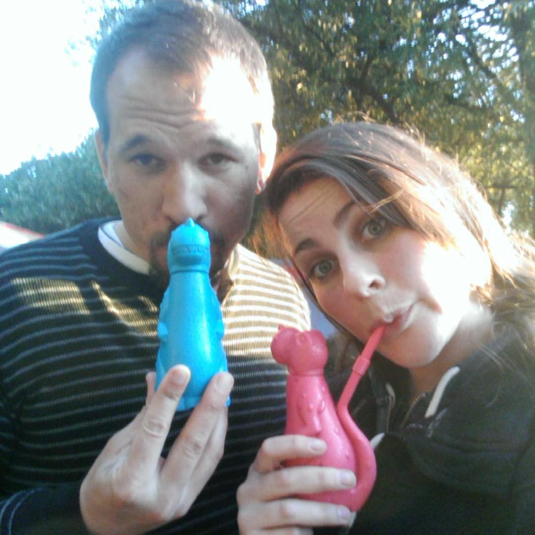 That one time we went camping and drank wine out of dinosaur cups.