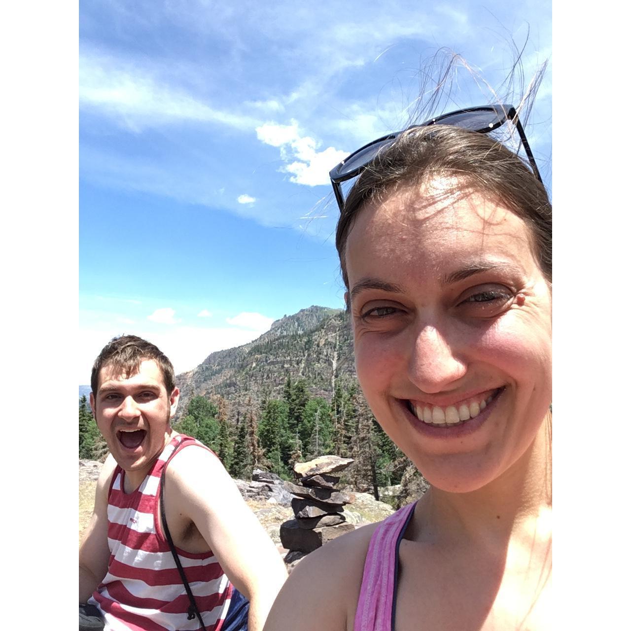 Hiking selfie in Colorado
