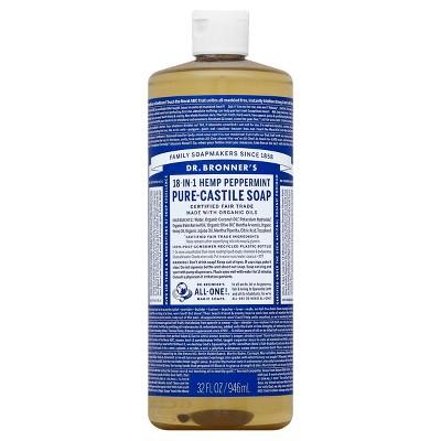 Dr. Bronner's Pure Castile Soap - Hemp Peppermint - 32oz