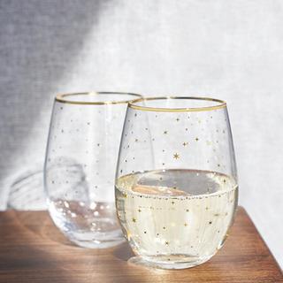 Starlight Stemless Wine Glass, Set of 2