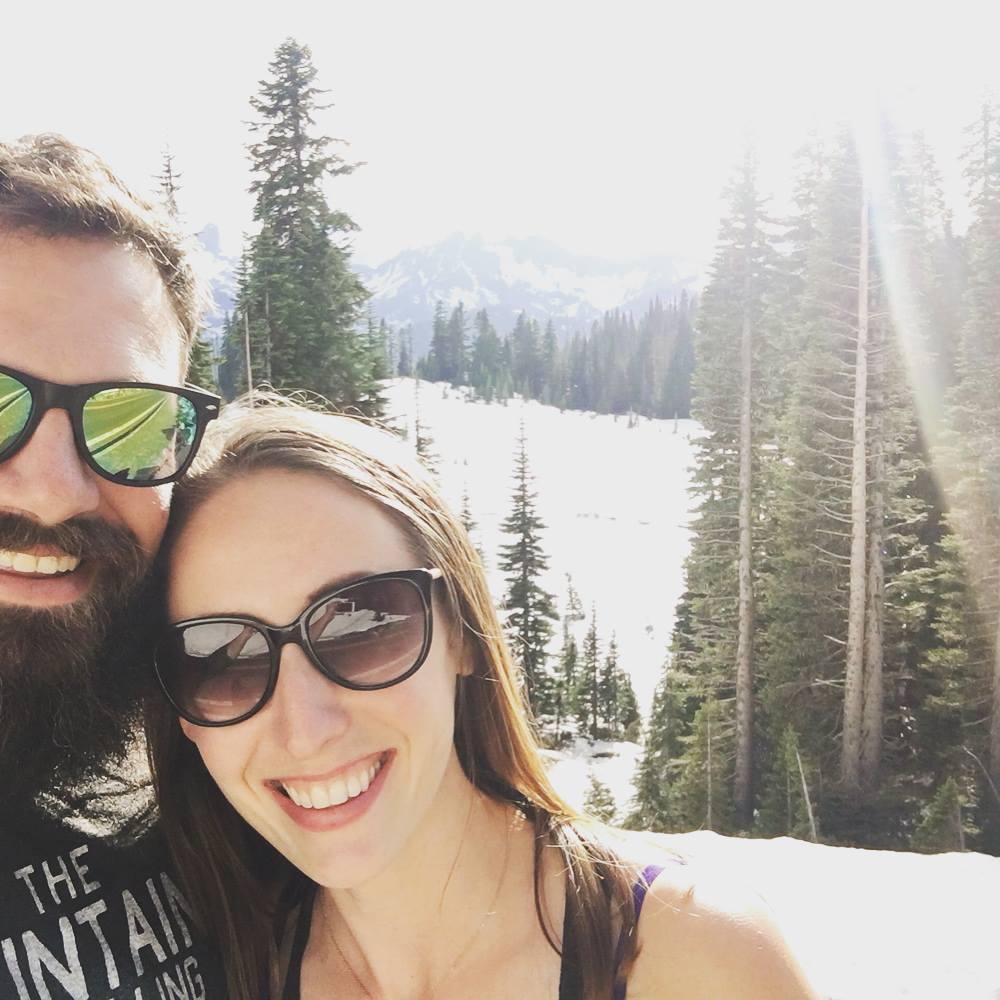 Our first photo together, we think.